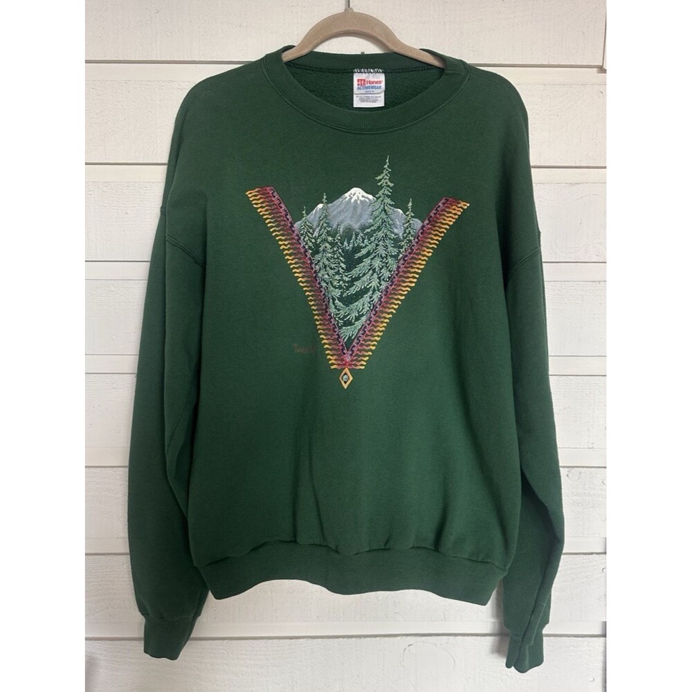 Vintage souvenir Sweatshirt New Mexico Mountain Print XL